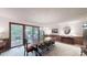 Bright dining room with a chandelier and glass door opening to a wooden deck at 139 Cricket Creek Dr, Cherryville, NC 28021