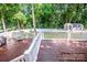 Large back deck with views of the private, fenced yard, perfect for enjoying outdoor living at 146 Valley Glen Dr, Troutman, NC 28166