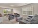Inviting living room featuring plush seating, neutral walls, and bright windows at 14734 Rivergate Pkwy, Charlotte, NC 28273