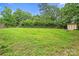 Spacious backyard featuring a green lawn, a shed and privacy fence at 1543 Newfound Hollow Dr, Charlotte, NC 28214