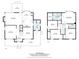 Detailed floor plan showcasing the measurements and layout of the two-story home at 1543 Newfound Hollow Dr, Charlotte, NC 28214