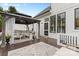Spacious deck area with a seating space in a gazebo at 175 Mcleod Ave, Belmont, NC 28012