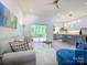 Cozy living area featuring an open layout with stylish furniture and natural light streaming in through sliding glass doors at 2004 Plain Field Dr, Bessemer City, NC 28016