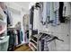 Spacious walk-in closet with built-in shelving, hanging racks, and organized storage at 228 Coneflower Pl, Fort Mill, SC 29708