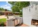 Outdoor BBQ area featuring brick grill, with lots of outdoor space, perfect for gatherings at 3250 Celanese Rd, Rock Hill, SC 29732
