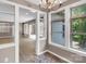 Dining area with decorative tile flooring, chandelier and lots of natural light at 3333 Roberta Rd, Concord, NC 28027