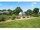 Backyard garden with mulch beds, classic fence, raised planters and lush greenery for the gardening enthusiast at 3340 Emerald Pointe Ct, Monroe, NC 28110