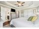Spacious main bedroom with ensuite bathroom, large windows, and hardwood flooring at 3340 Emerald Pointe Ct, Monroe, NC 28110