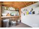 Neat and organized interior of backyard shed features storage solutions for gardening and lawn care at 3340 Emerald Pointe Ct, Monroe, NC 28110