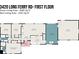 The floor plan of the home includes bedrooms, living room, kitchen, laundry, garage, and baths at 3420 Long Ferry Rd, Salisbury, NC 28146