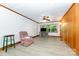 Relaxing living room with wood paneled accent wall and vinyl flooring at 3420 Long Ferry Rd, Salisbury, NC 28146
