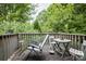 Enjoy the outdoors on this deck surrounded by lush trees and nature, providing a private retreat at 40 Old Rd, Taylorsville, NC 28681
