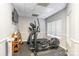 Gym featuring various workout equipment and rubber flooring at 401 N Church St # 201, Charlotte, NC 28202