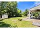 This home features a beautiful backyard with a shed and a covered patio at 4764 Brockton Nw Ct, Concord, NC 28027