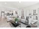 Open-concept living room features comfortable seating, an adjacent dining area, and a view of the modern kitchen at 492 Switch St # 82 Ty, York, SC 29745