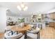 Open floor plan showcasing the kitchen, dining area, and living room, perfect for modern living at 4929 Prentice Pl, Charlotte, NC 28210