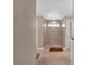 An elegant bathroom featuring a glass shower and modern fixtures at 7046 North Bridge Dr, Huntersville, NC 28078