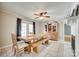 Cozy dining room featuring a wooden table and a large wooden cabinet at 739 Springdale Rd, Rock Hill, SC 29730
