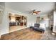 Inviting living room with an open layout to the kitchen at 739 Springdale Rd, Rock Hill, SC 29730