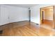 Empty living room with wood floors and white walls at 761 Milton Ave, Rock Hill, SC 29730