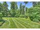 Spacious backyard featuring meticulously maintained lawn with a swing set at 7916 Deerbridge St, Mint Hill, NC 28227