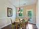 Cozy dining area featuring a round table, decorative chairs, and natural light from the window at 7916 Deerbridge St, Mint Hill, NC 28227