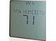 Close-up of a thermostat displaying 71 degrees and 45% humidity at 8177 Sheffield Dr, Terrell, NC 28682