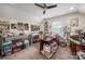Spacious craft room with ample storage, sewing machines, and lots of natural light at 1006 Gradison Dr, Matthews, NC 28104