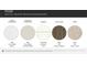 Selection of Frost model materials showcases MSI Frost White Quartz countertops and Shaw Cinnamon Walnut flooring at 132 Oconee Trl, Statesville, NC 28625