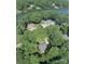 Aerial view of a home with mature trees and close proximity to the lake at 155 Culpeze Rd, Mooresville, NC 28117