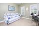 Cozy bedroom featuring natural light from two windows, neutral walls, and a twin daybed at 155 Culpeze Rd, Mooresville, NC 28117