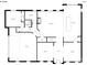 First floor plan showing the layout of the kitchen, living room, and garage at 155 Culpeze Rd, Mooresville, NC 28117