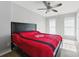 This bedroom features a ceiling fan and natural light at 158 Snead Rd, Fort Mill, SC 29715