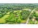 Expansive aerial view of wooded property with lush greenery surrounding a home and nearby buildings at 1783 Radio Station Rd, Newton, NC 28658
