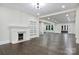 Spacious living room with hardwood floors, fireplace, and open floor plan at 1783 Radio Station Rd, Newton, NC 28658