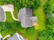 Aerial view of house surrounded by lush trees and well-manicured backyard at 2132 Cubla Ct, Rock Hill, SC 29732