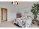 This bedroom has a ceiling fan and access to the bathroom at 2132 Cubla Ct, Rock Hill, SC 29732