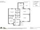 A detailed floor plan showcasing the layout of the home, including the kitchen, bedrooms, living and dining areas at 2132 Cubla Ct, Rock Hill, SC 29732