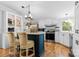 Bright, updated kitchen with modern stainless appliances, an island and sleek countertops at 2932 Rant Drum Rd, Maiden, NC 28650