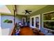 A peaceful deck with outdoor furniture and a view of the yard at 3633 Longpond Ln, Monroe, NC 28110