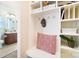Organized mudroom with built-in storage and a view of the bathroom at 4009 Oxford Mill Rd, Waxhaw, NC 28173