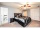Comfortable bedroom featuring a ceiling fan and a closet at 5516 Northwood Dr, Hickory, NC 28601