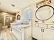 Spa-like bathroom features a soaking tub, shower, and elegant finishes at 9419 Silverdale Ln, Charlotte, NC 28269