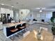 Open floor plan seamlessly connects the kitchen to the living room with stylish furnishings and decor at 9419 Silverdale Ln, Charlotte, NC 28269