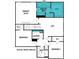 Upstairs floor plan featuring owner's suite, loft, two bedrooms, two baths and laundry room at 9864 Quercus Ln, Huntersville, NC 28078