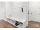 Offers a built-in bench with storage, ideal for organization and convenience at 1005 Willow Bank Ln, Belmont, NC 28012