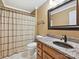 Cozy bathroom features a shower, toilet, and a vanity with granite countertop at 12029 Forest Home Dr, Fort Mill, SC 29708