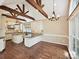 Open-concept kitchen area featuring an island with bar seating and a dining area at 12029 Forest Home Dr, Fort Mill, SC 29708