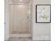 Glass shower with modern fixtures and decor at 123 Armstrong Rd, Belmont, NC 28012