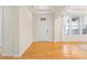 Bright foyer with hardwood floors and a large window, creating a welcoming entrance at 137 Leaning Tower Dr, Mooresville, NC 28117